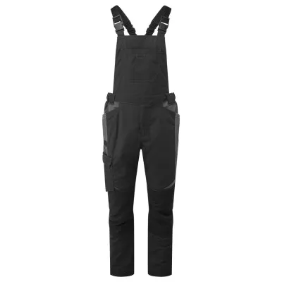 T746 - Pantaloni de lucru WX3 cu pieptar, pretabili pentru spălare industrială / Portwest / Pantaloni, salopete, colanți