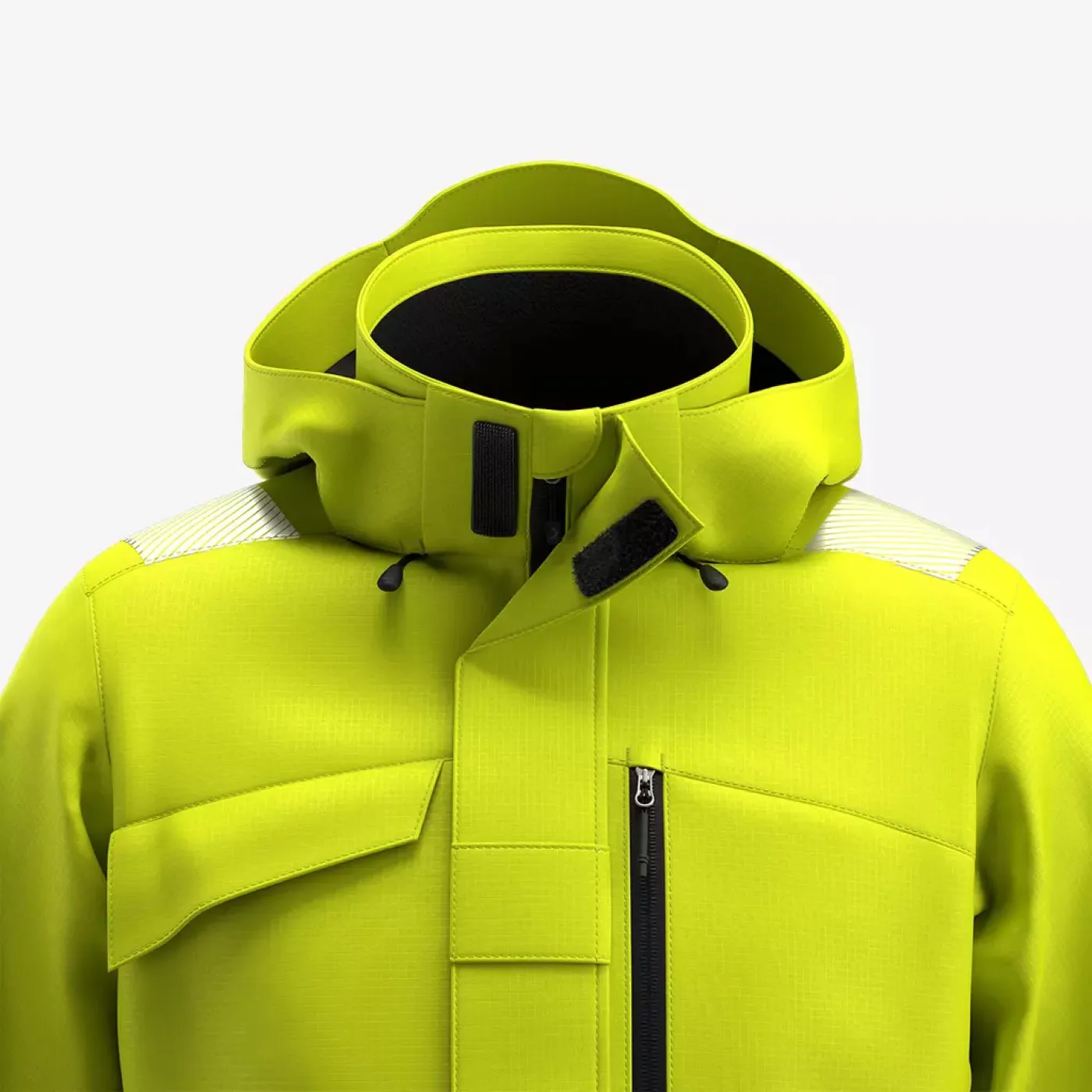 Jachetă de iarnă SCUTI HiVis pentru bărbați / Safety Jogger / Îmbrăcăminte de iarnă