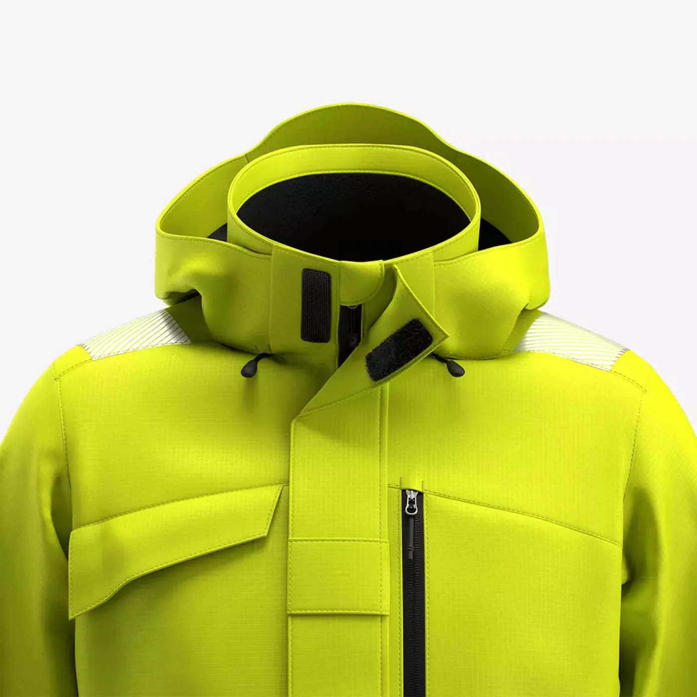 Jachetă de iarnă SCUTI HiVis pentru bărbați / Safety Jogger / Îmbrăcăminte de iarnă