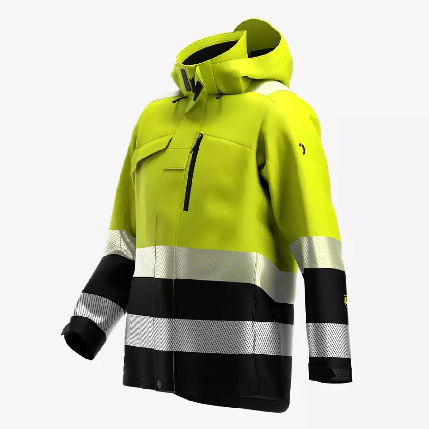 Jachetă de iarnă SCUTI HiVis pentru bărbați / Safety Jogger / Îmbrăcăminte de iarnă