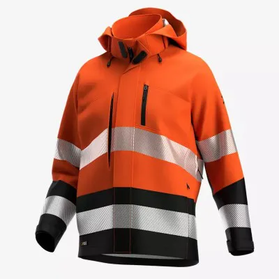 Jachetă softshell SCUTI HiVis pentru bărbați / Safety Jogger / Îmbrăcăminte HiVis și reflectorizantă
