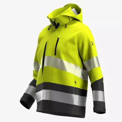 Jachetă softshell SCUTI HiVis pentru bărbați / Safety Jogger / Îmbrăcăminte HiVis și reflectorizantă