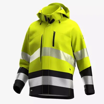 Jachetă softshell SCUTI HiVis pentru bărbați / Safety Jogger / Îmbrăcăminte HiVis și reflectorizantă