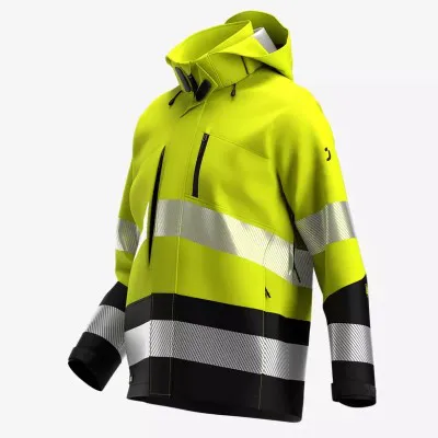 Jachetă softshell SCUTI HiVis pentru bărbați / Safety Jogger / Îmbrăcăminte HiVis și reflectorizantă