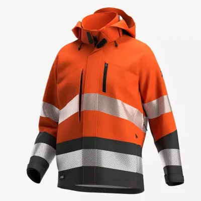 Jachetă softshell SCUTI HiVis pentru bărbați / Safety Jogger / Îmbrăcăminte HiVis și reflectorizantă