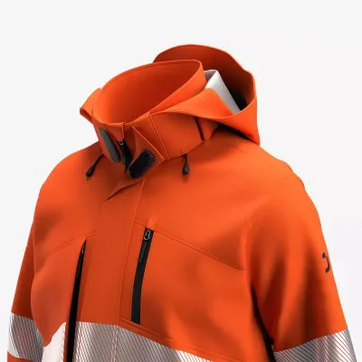 Jachetă softshell SCUTI HiVis pentru bărbați / Safety Jogger / Îmbrăcăminte HiVis și reflectorizantă