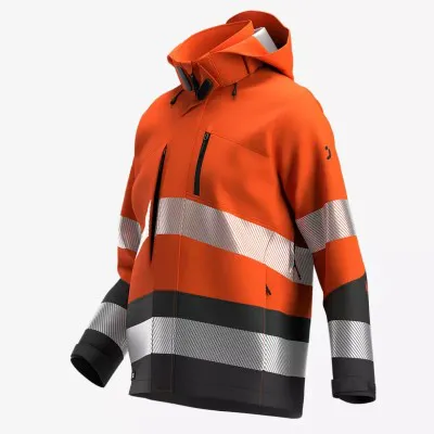 Jachetă softshell SCUTI HiVis pentru bărbați / Safety Jogger / Îmbrăcăminte HiVis și reflectorizantă
