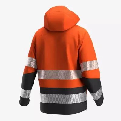 Jachetă softshell SCUTI HiVis pentru bărbați / Safety Jogger / Îmbrăcăminte HiVis și reflectorizantă