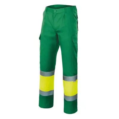 Pantaloni de înaltă vizibilitate în două tonuri (4XL-5XL) / Velilla / Pantaloni, salopete, colanți