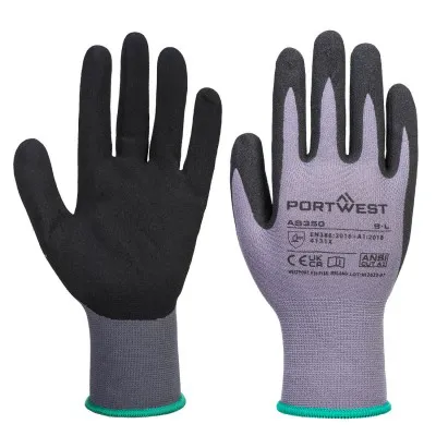 AB350 - Mănuși de protecție DermiFlex Essential (12 perechi) / Portwest / Mănuși de protecție din material textil impregnate