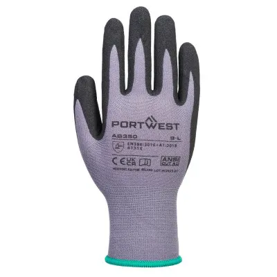 AB350 - Mănuși de protecție DermiFlex Essential (12 perechi) / Portwest / Mănuși de protecție din material textil impregnate