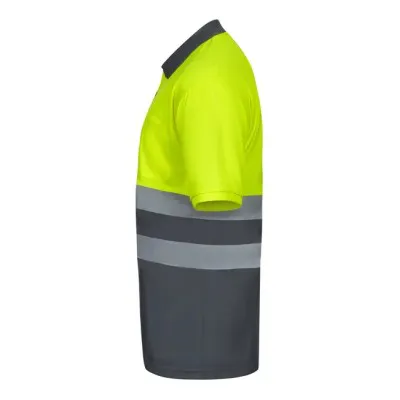 Tricou polo cu mânecă scurtă, de înaltă vizibilitate, în două tonuri / Velilla / Tricouri, bluze, cămăși