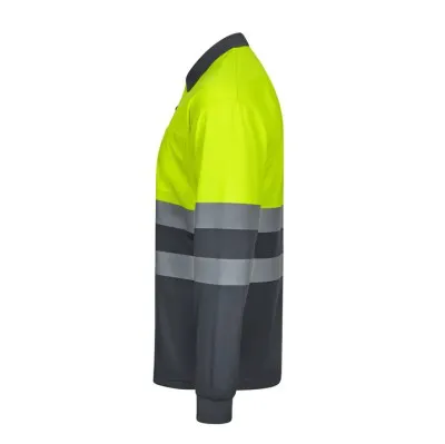 Tricou polo cu mânecă lungă, de înaltă vizibilitate, în două tonuri / Velilla / Tricouri, bluze, cămăși