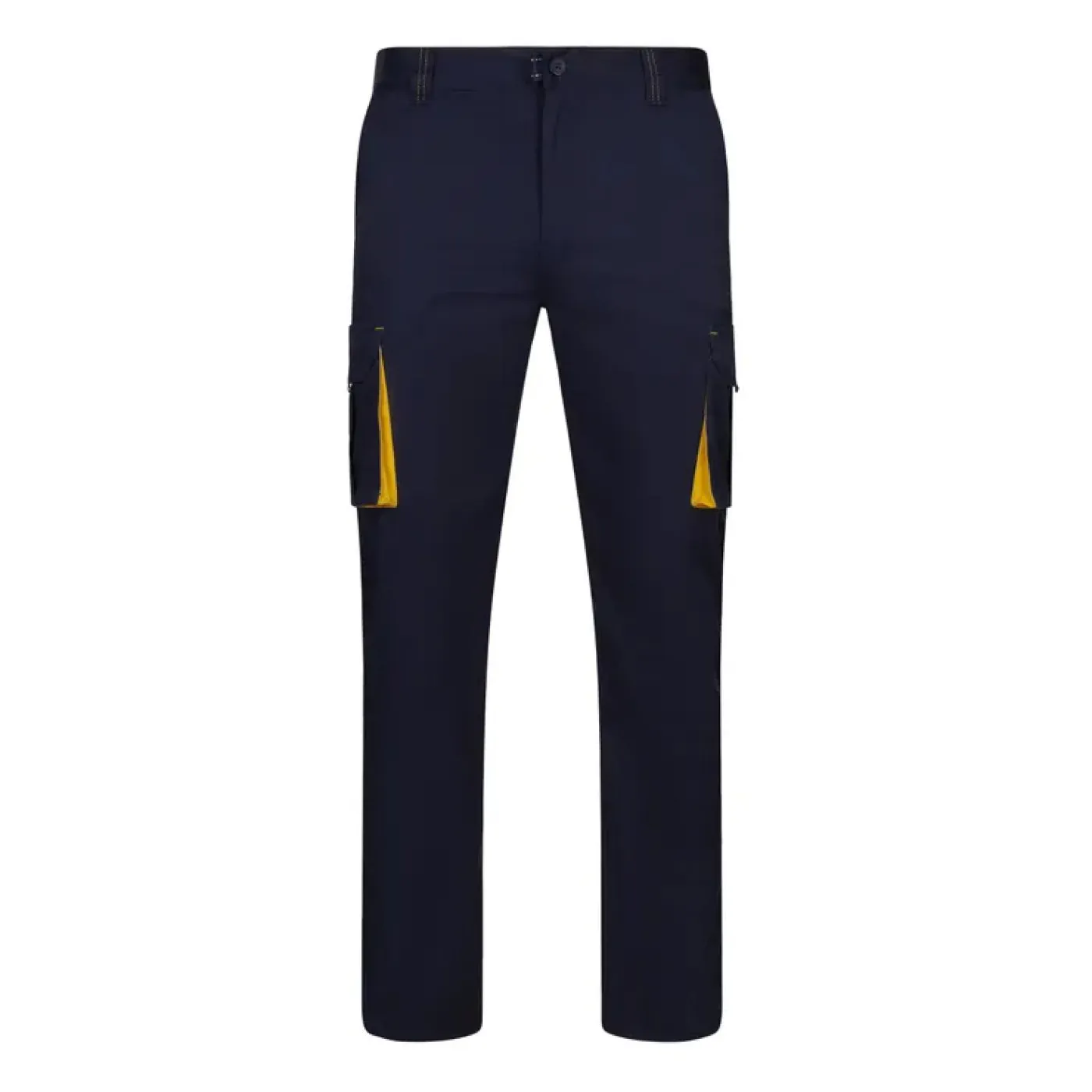 Pantaloni stretch, în două tonuri, cu buzunare multiple / Velilla / Pantaloni, salopete, colanți