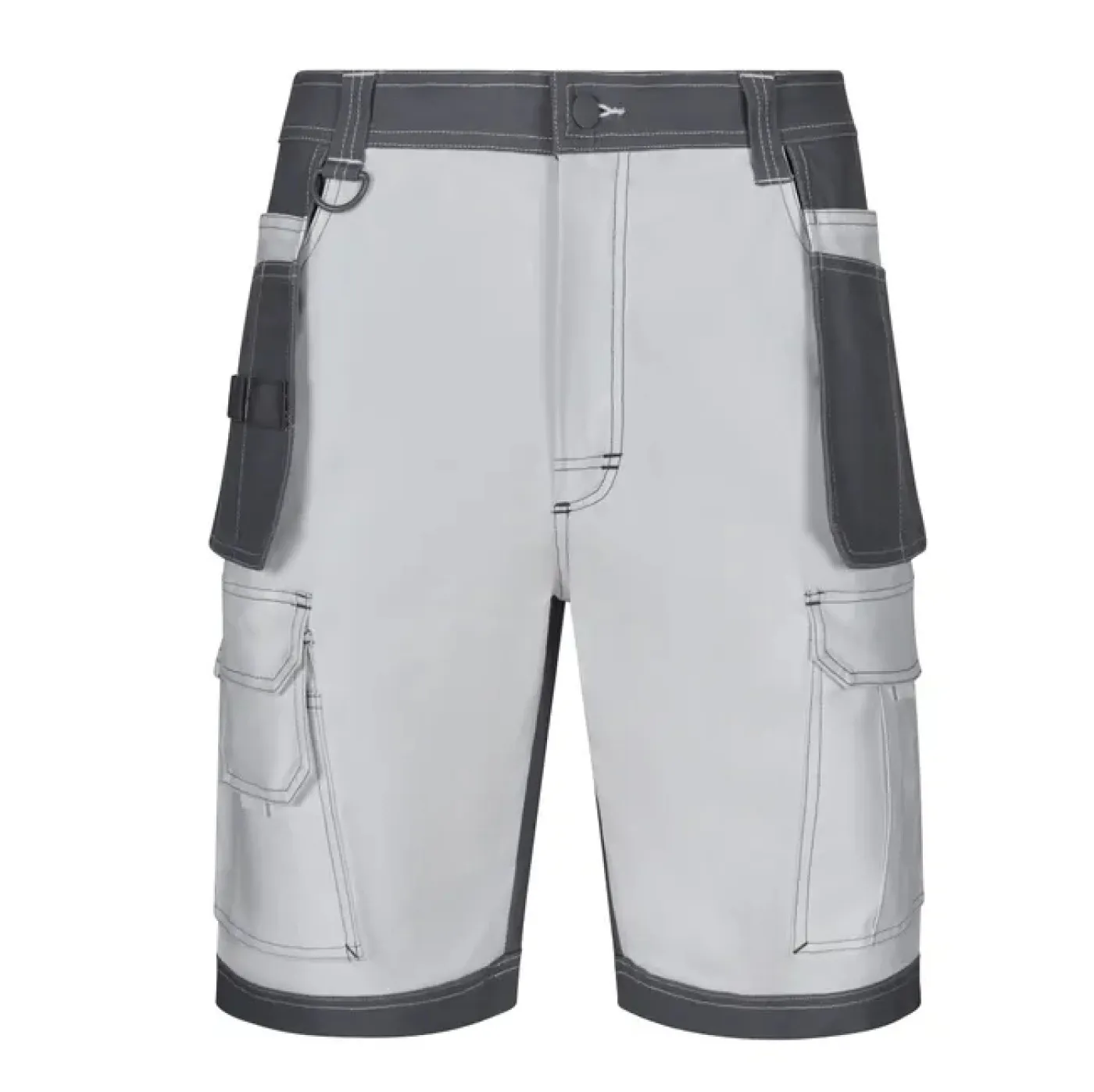 Pantaloni scurți din material stretch, cu buzunare pentru toc / Velilla / Pantaloni scurți de lucru