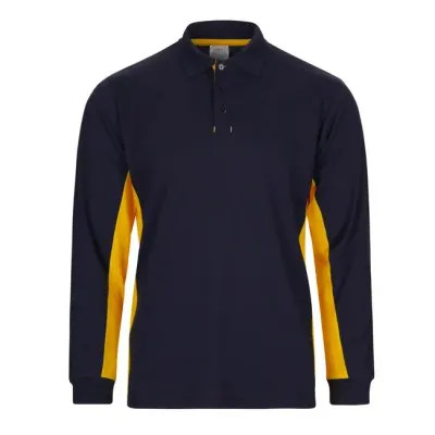 Tricou polo cu mânecă lungă, în două tonuri / Velilla / Tricouri, bluze, cămăși