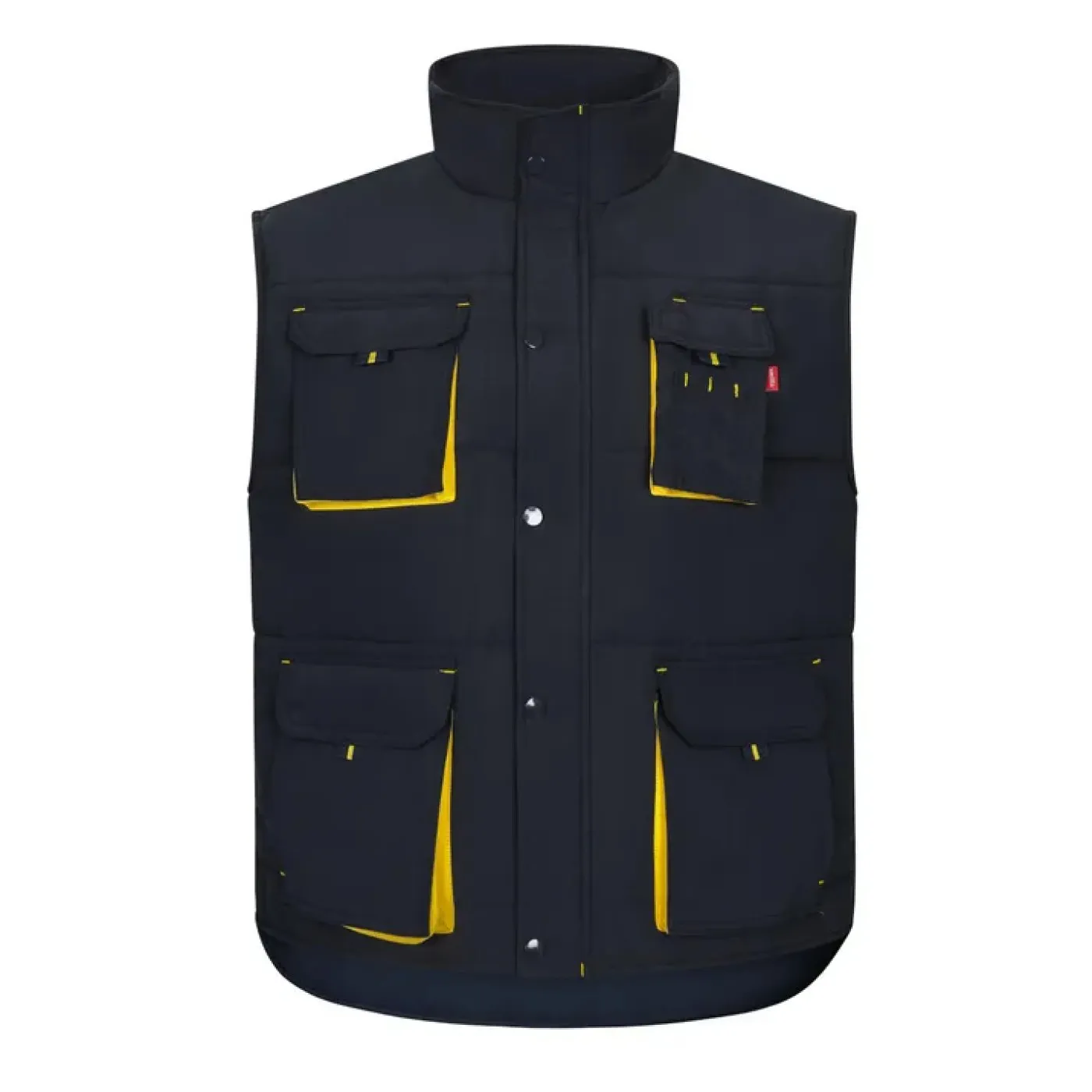 Vestă căptușită, în două tonuri, cu buzunare multiple / Velilla / Veste de lucru și de semnalizare