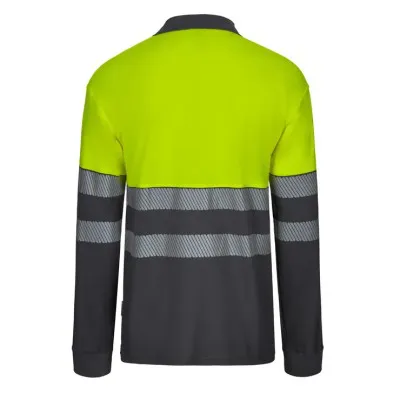Tricou polo din polibumbac, cu mânecă lungă,  de înaltă vizibilitate, în două tonuri / Velilla / Tricouri, bluze, cămăși