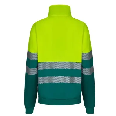 Hanorac de înaltă vizibilitate, cu jumătate de fermoar, în două tonuri / Velilla / Hanorace, bluze softshell, polar și fleece