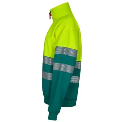 Hanorac de înaltă vizibilitate, cu jumătate de fermoar, în două tonuri / Velilla / Hanorace, bluze softshell, polar și fleece