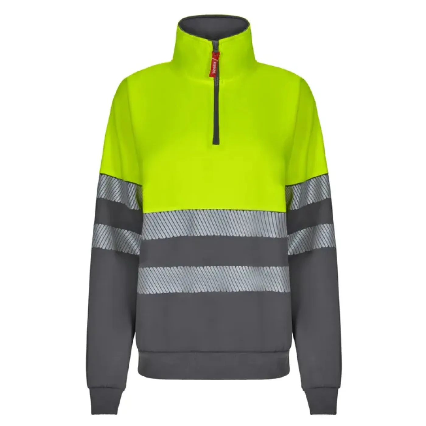 Hanorac de înaltă vizibilitate, cu jumătate de fermoar, în două tonuri / Velilla / Hanorace, bluze softshell, polar și fleece