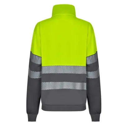Hanorac de înaltă vizibilitate, cu jumătate de fermoar, în două tonuri / Velilla / Hanorace, bluze softshell, polar și fleece