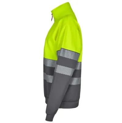Hanorac de înaltă vizibilitate, cu jumătate de fermoar, în două tonuri / Velilla / Hanorace, bluze softshell, polar și fleece