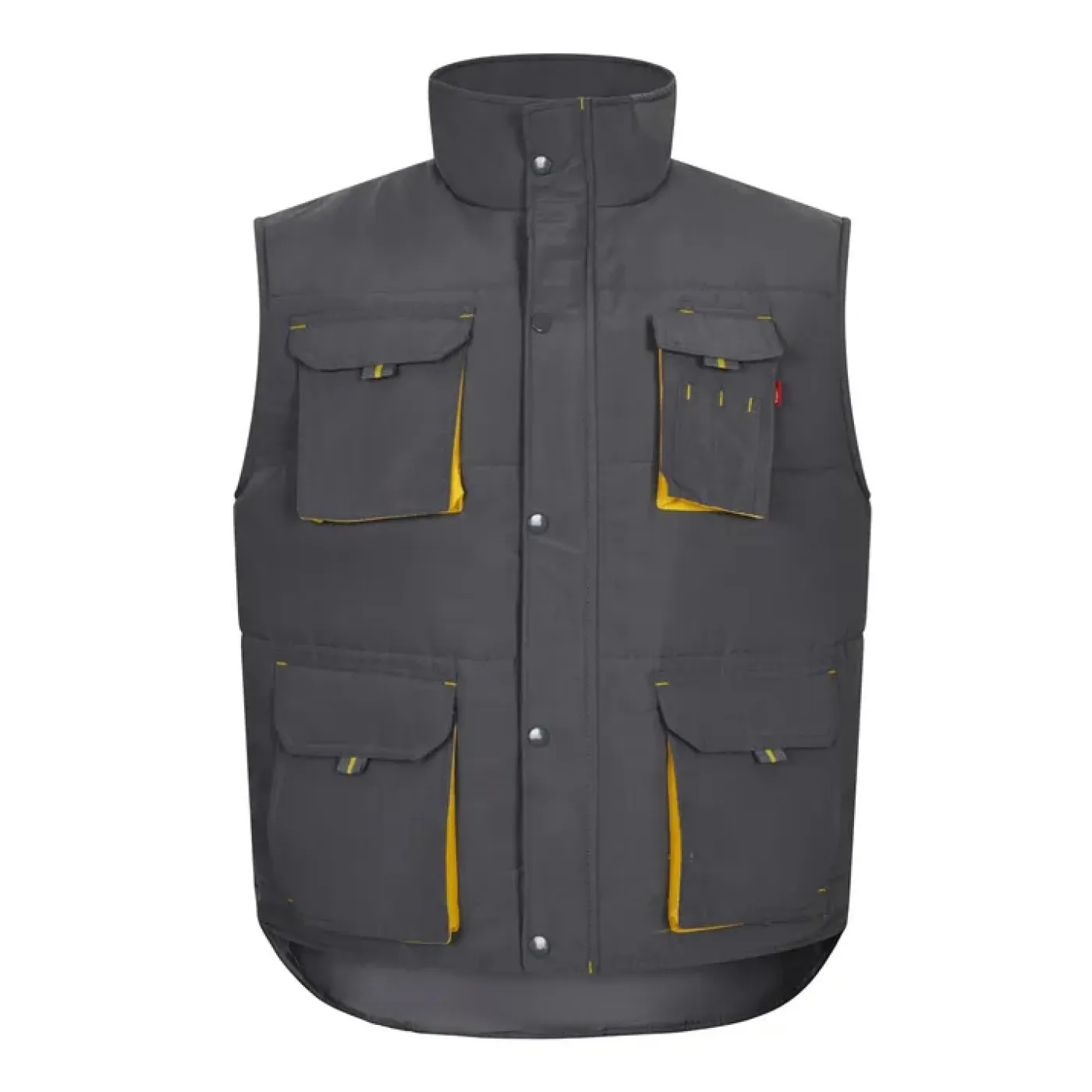 Vestă căptușită, în două tonuri, cu buzunare multiple / Velilla / Veste de lucru și de semnalizare