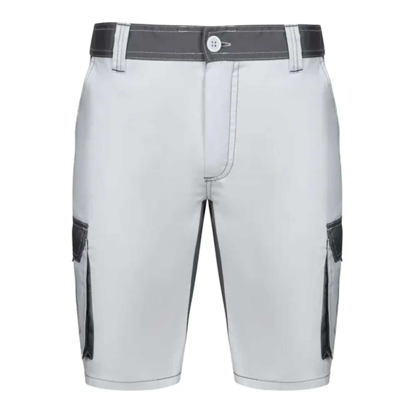 Pantaloni scurți în două tonuri, cu buzunare multiple / Velilla / Pantaloni scurți de lucru