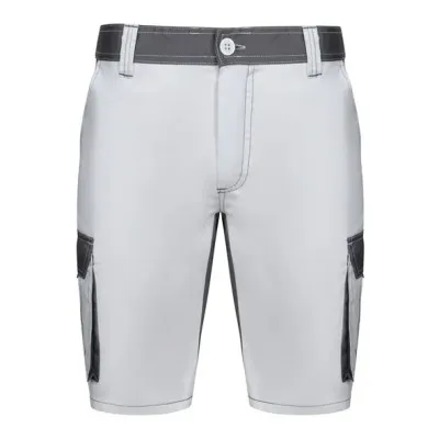 Pantaloni scurți în două tonuri, cu buzunare multiple / Velilla / Pantaloni scurți de lucru