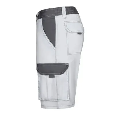 Pantaloni scurți în două tonuri, cu buzunare multiple / Velilla / Pantaloni scurți de lucru