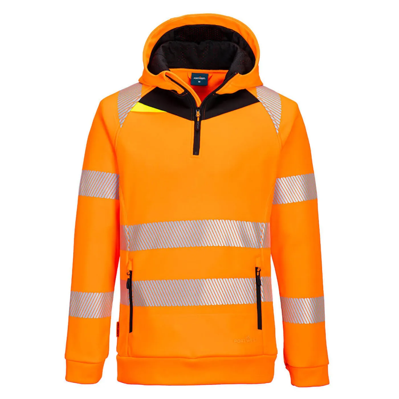 DX482 - Hanorac HiVis cu fermoar scurt / Portwest / Îmbrăcăminte HiVis și reflectorizantă