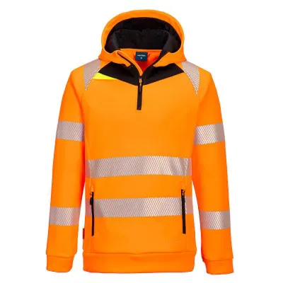 DX482 - Hanorac HiVis cu fermoar scurt / Portwest / Îmbrăcăminte HiVis și reflectorizantă