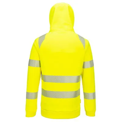 DX482 - Hanorac HiVis cu fermoar scurt / Portwest / Îmbrăcăminte HiVis și reflectorizantă