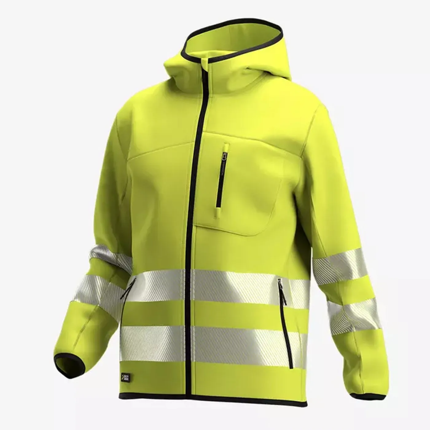 Hanorac SCUTI HiVis cu glugă și buzunare funcționale / Safety Jogger / Îmbrăcăminte HiVis și reflectorizantă
