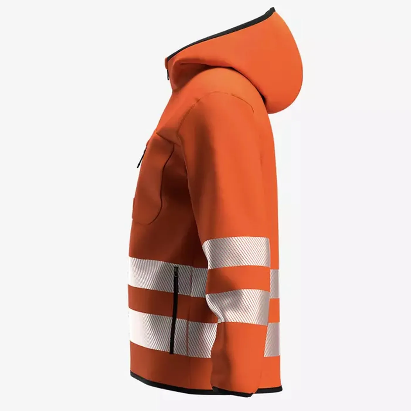 Hanorac SCUTI HiVis cu glugă și buzunare funcționale / Safety Jogger / Îmbrăcăminte HiVis și reflectorizantă