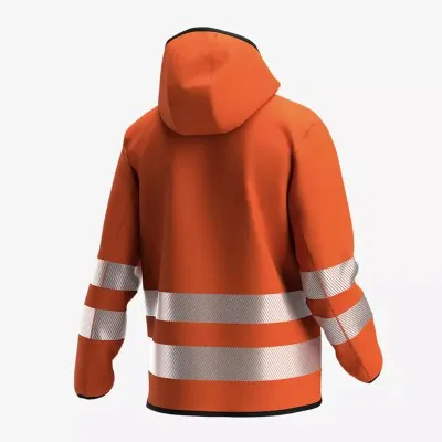 Hanorac SCUTI HiVis cu glugă și buzunare funcționale / Safety Jogger / Îmbrăcăminte HiVis și reflectorizantă