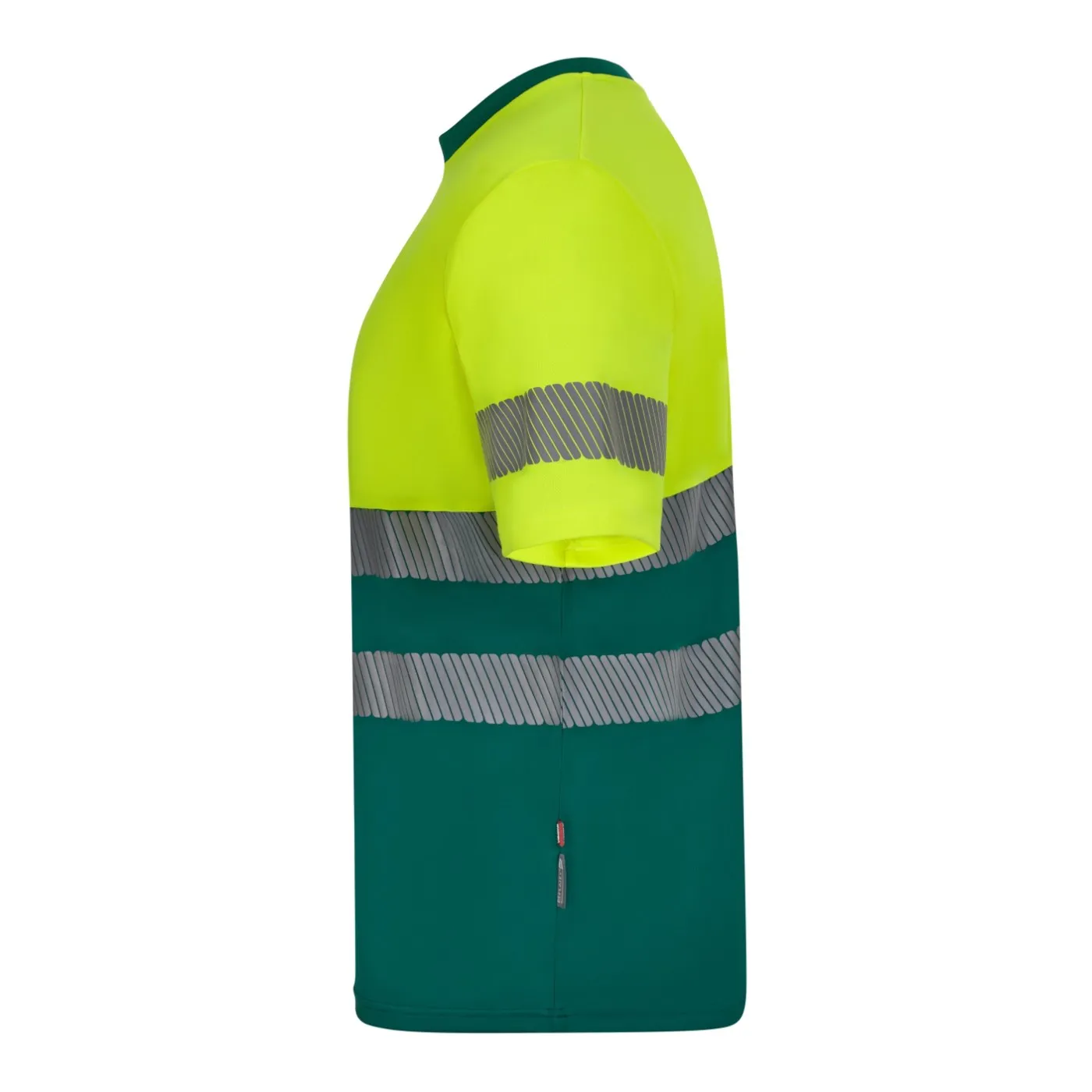 Tricou cu mânecă scurtă, reflectorizant, de înaltă vizibilitate, în două tonuri, din poliester reciclat / Velilla / Îmbrăcăminte HiVis și reflectorizantă