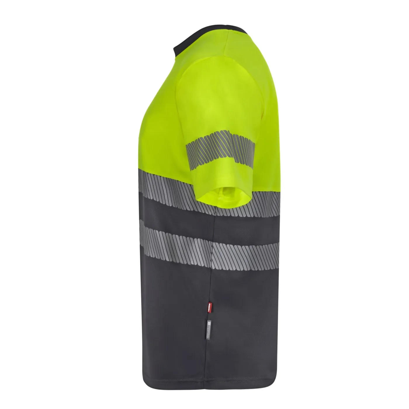 Tricou cu mânecă scurtă, reflectorizant, de înaltă vizibilitate, în două tonuri, din poliester reciclat / Velilla / Îmbrăcăminte HiVis și reflectorizantă