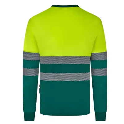 Tricou cu mânecă lungă, de înaltă vizibilitate, în două tonuri / Velilla / Îmbrăcăminte HiVis și reflectorizantă