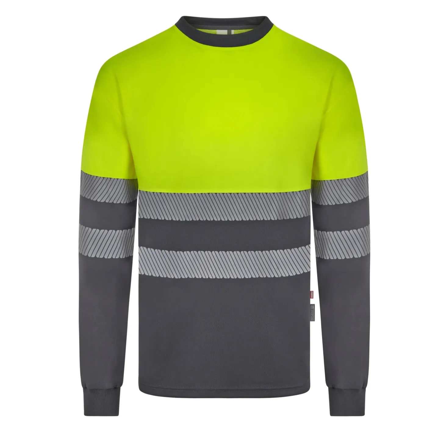 Tricou cu mânecă lungă, de înaltă vizibilitate, în două tonuri / Velilla / Îmbrăcăminte HiVis și reflectorizantă