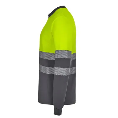 Tricou cu mânecă lungă, de înaltă vizibilitate, în două tonuri / Velilla / Îmbrăcăminte HiVis și reflectorizantă