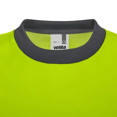 Tricou cu mânecă lungă, de înaltă vizibilitate, în două tonuri / Velilla / Îmbrăcăminte HiVis și reflectorizantă