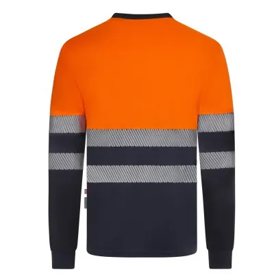 Tricou cu mânecă lungă, de înaltă vizibilitate, în două tonuri / Velilla / Îmbrăcăminte HiVis și reflectorizantă