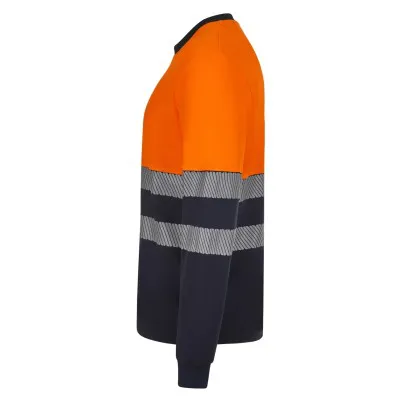Tricou cu mânecă lungă, de înaltă vizibilitate, în două tonuri / Velilla / Îmbrăcăminte HiVis și reflectorizantă