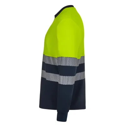 Tricou cu mânecă lungă, de înaltă vizibilitate, în două tonuri / Velilla / Îmbrăcăminte HiVis și reflectorizantă