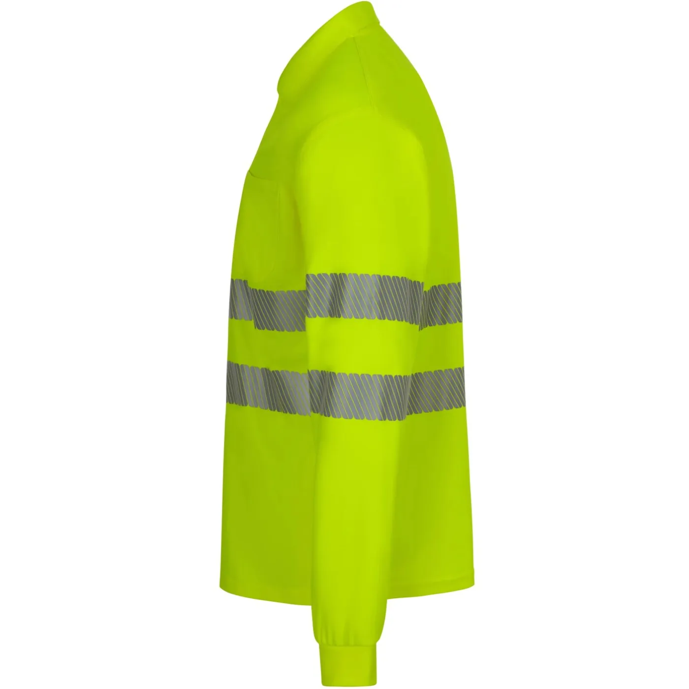 Tricou polo reflectorizant, cu mânecă lungă, de înaltă vizibilitate, din poliester reciclat / Velilla / Îmbrăcăminte HiVis și reflectorizantă