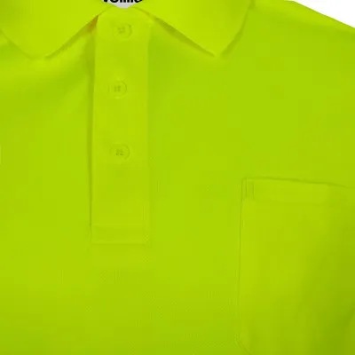 Tricou polo reflectorizant, cu mânecă lungă, de înaltă vizibilitate, din poliester reciclat / Velilla / Îmbrăcăminte HiVis și reflectorizantă