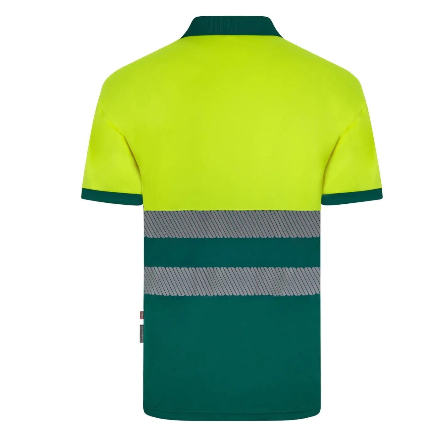Tricou polo cu mânecă scurtă, de înaltă vizibilitate, în două tonuri, din poliester reciclat / Velilla / Îmbrăcăminte HiVis și reflectorizantă