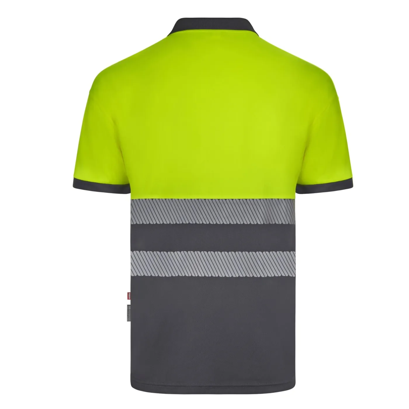 Tricou polo cu mânecă scurtă, de înaltă vizibilitate, în două tonuri, din poliester reciclat / Velilla / Îmbrăcăminte HiVis și reflectorizantă